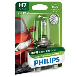 LONG LIFE ECO PHILIPS 55W 12V H7 נורה