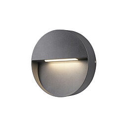 מנורת קיר קארל 6W IP54 אור חם אפור