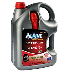   Alpineאנטיפריז 3.78 ליטר  G12נוזל קרור אורגני
