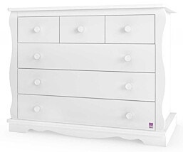 שידת החתלה לתינוק מייסון MDF בציפוי מלמין Super Safe - לבן