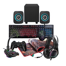 GPRO 1  עם מערכת רמקולים 2.1 דגם Ultra Pro-סט גיימינג 8 ב