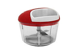 Mini Chopper קוצץ עם חוט 5 להבים בגוון אדום