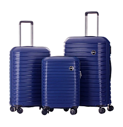 סט 3 מזוודות דגם Benaton Suitcase Vanille 10663 צבע כחול